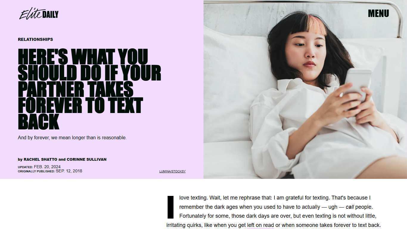 When Someone Takes Forever To Text Back, Here's How To Handle It